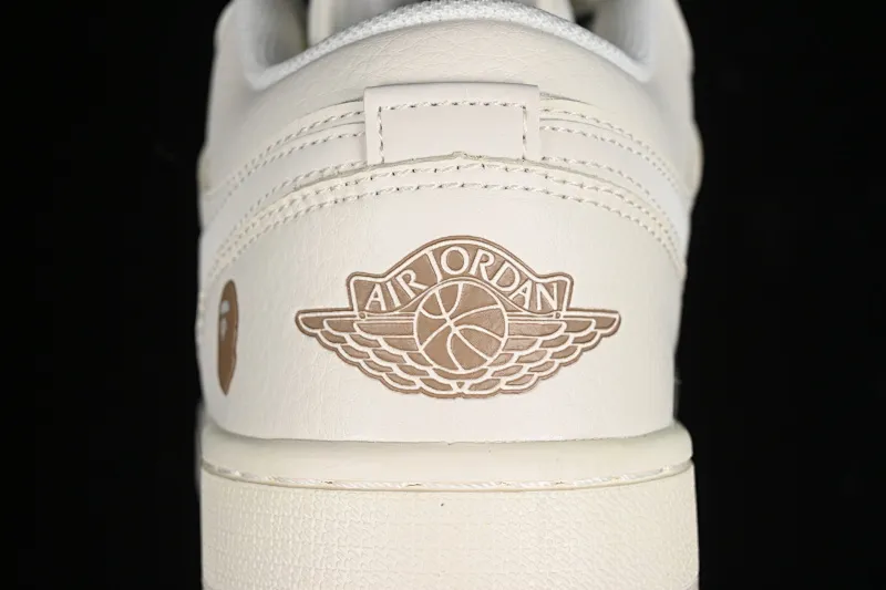 All categories Air Jordan Jordan series basketball shoes Air Jordan 1 Low High-end customized low-top sneakers Air Jordan 1 Low AJ1 Joe 1 Bape joint-Zhuba stitching High-end customized low-top basketball shoes LJ6688-002
